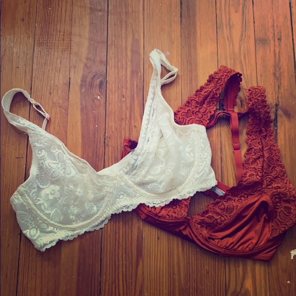 Lot of 2 unlined aerie happy bras